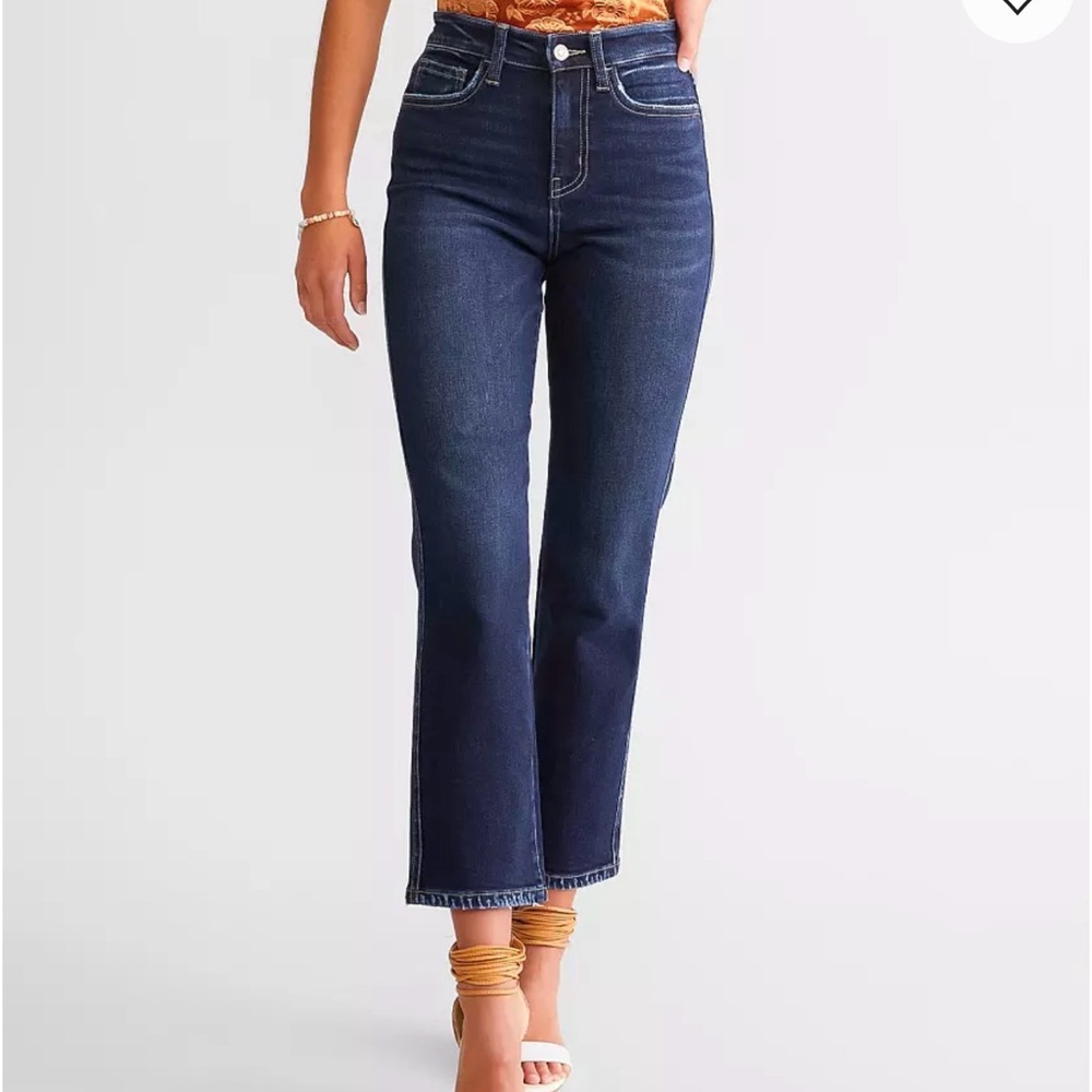 Barely Worn Flying Monkey Dark Indigo Cropped Straight Jeans